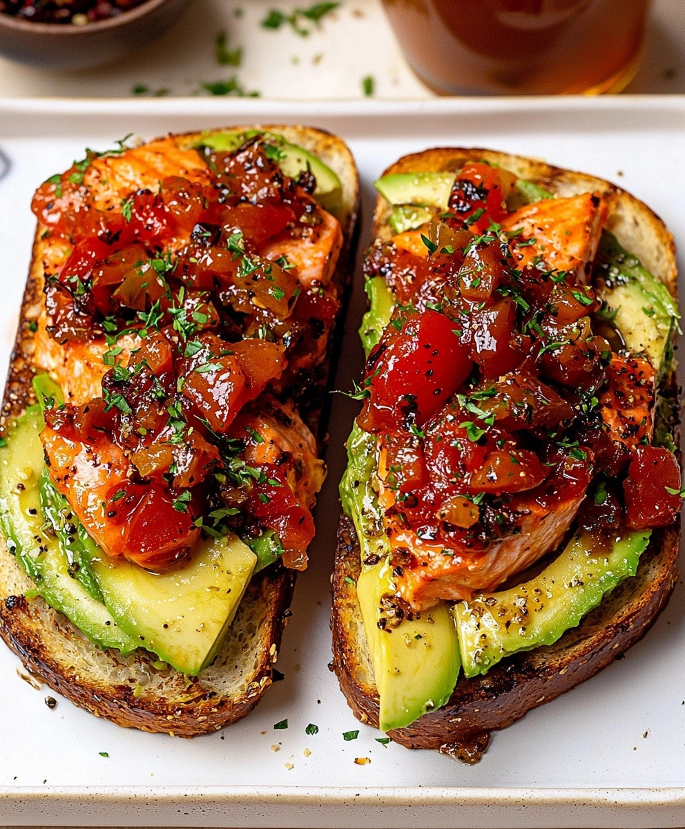 Jerk Salmon Avocado Toast