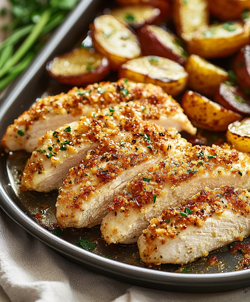 Parmesan Crusted Chicken Dinner
