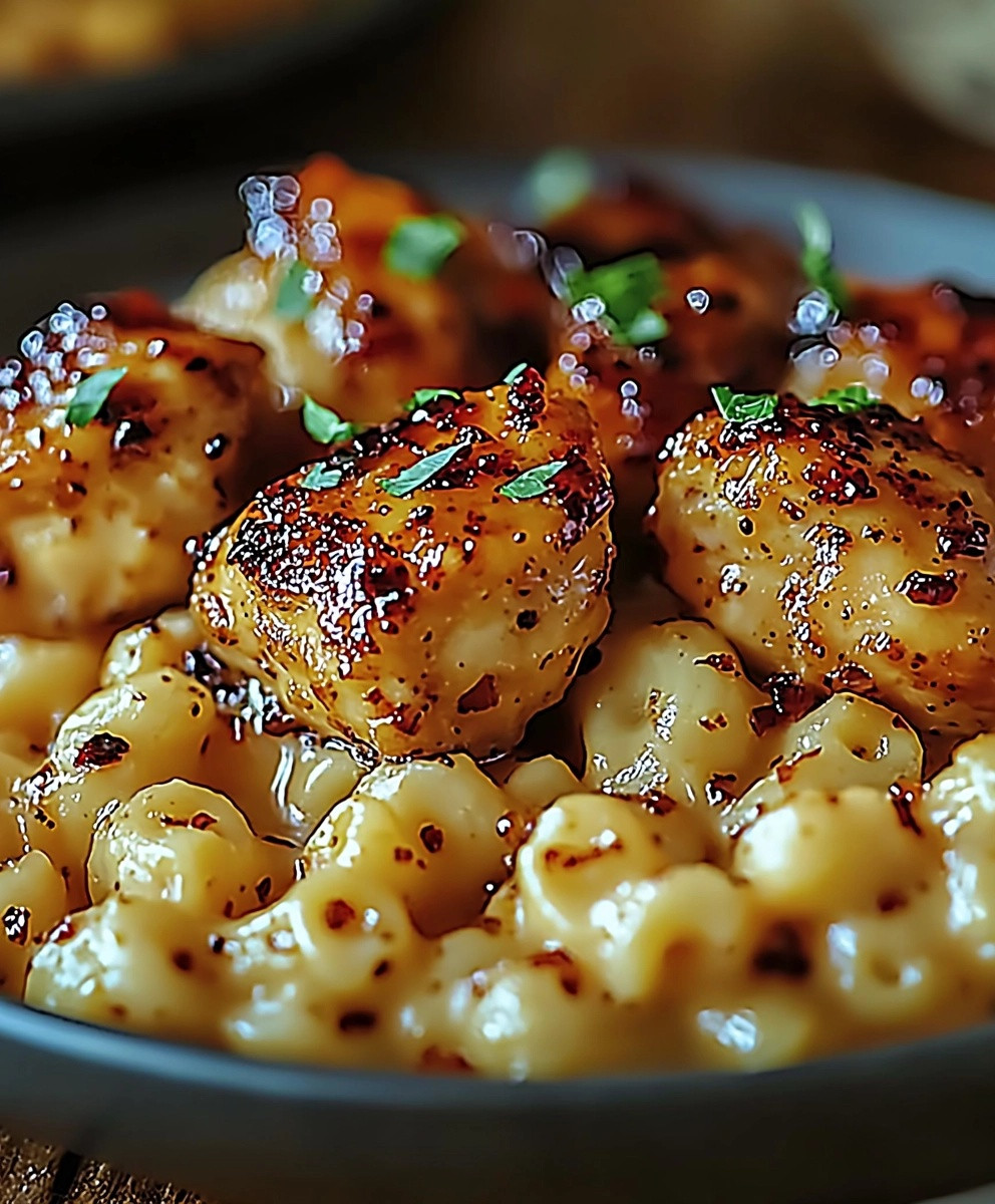 Honey Pepper Chicken Mac and Cheese