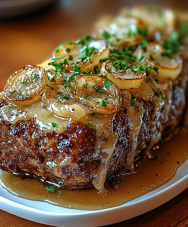 Meatloaf with Onion Gravy