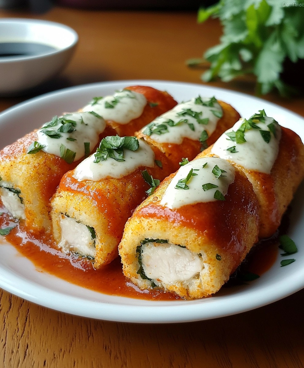 Crispy Chicken Parmesan Rolls