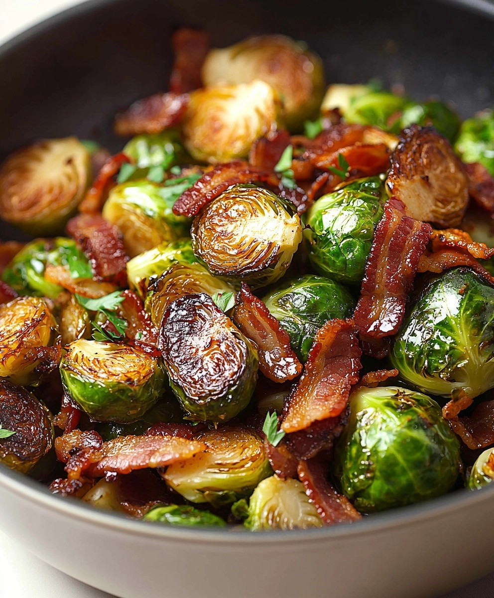 Maple Bacon Brussels Sprouts