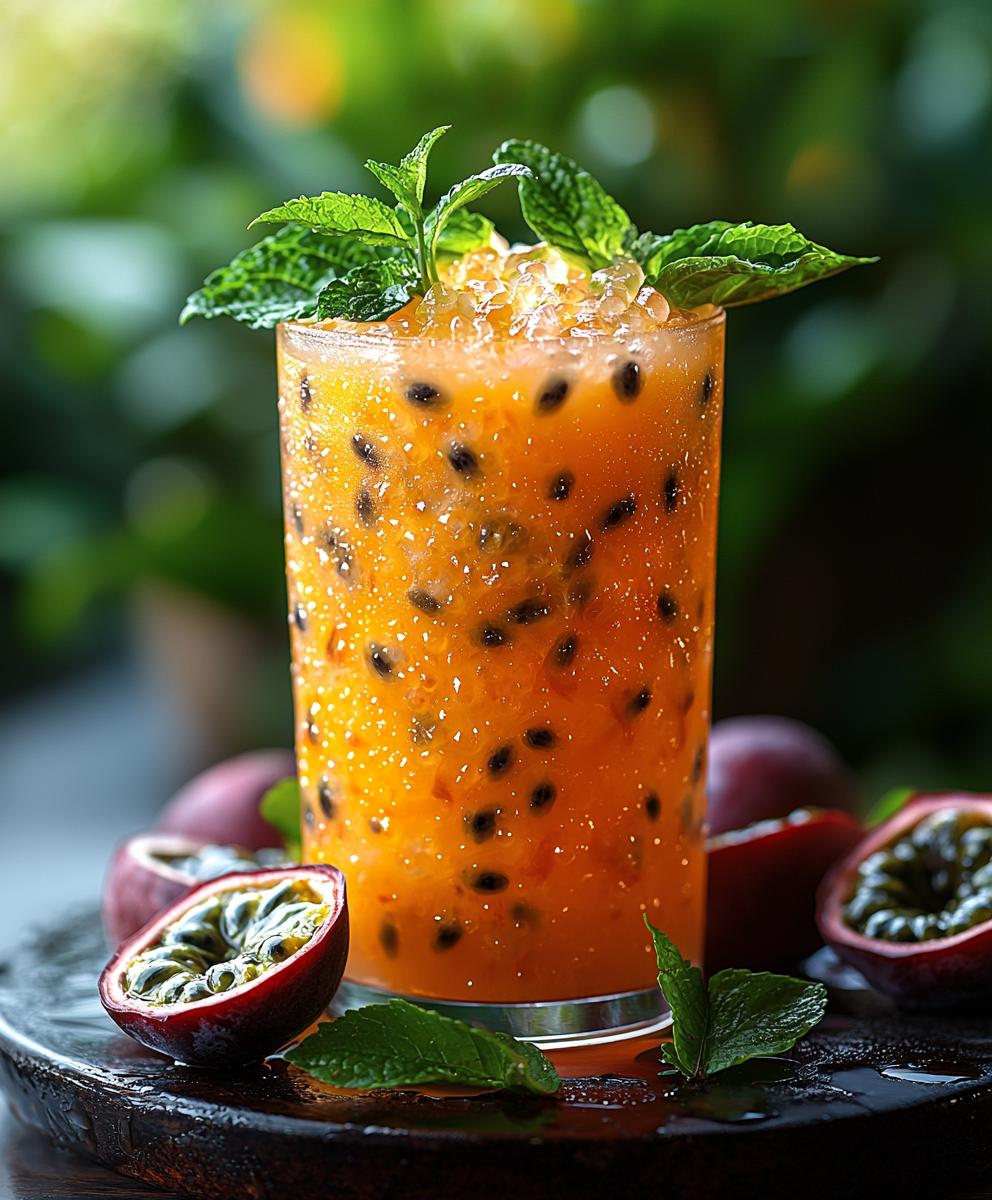 Passion Fruit Hurricane Cocktail
