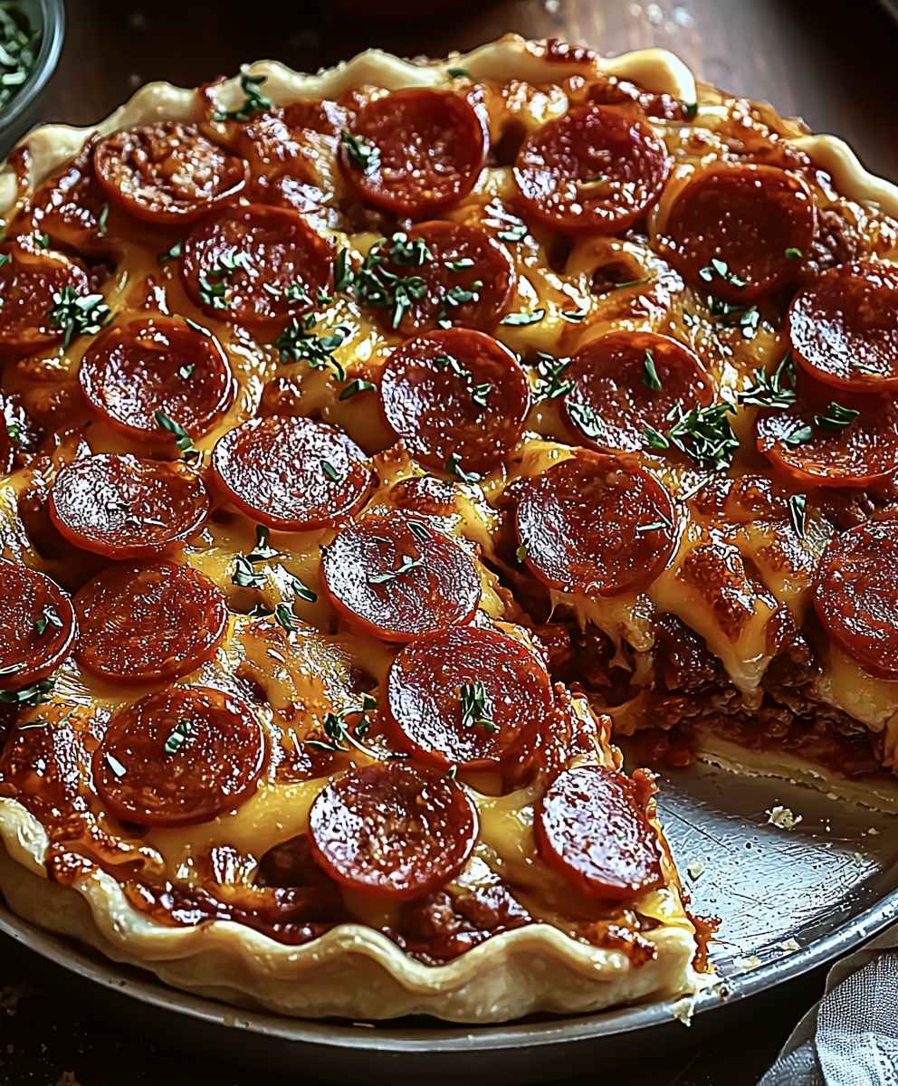 Deep dish pizza