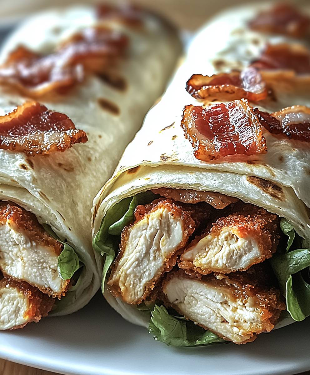 Bacon Ranch Chicken Wraps