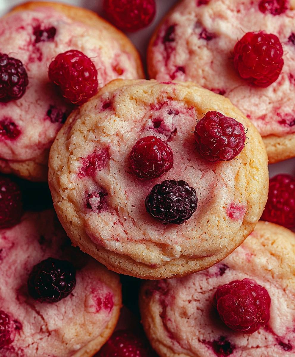 Raspberry cookies