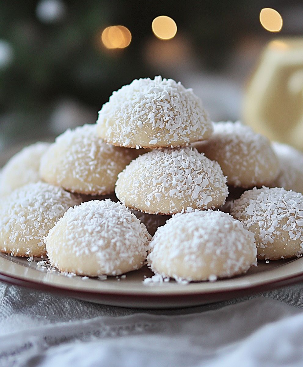 Coconut Mexican Wedding Cookies