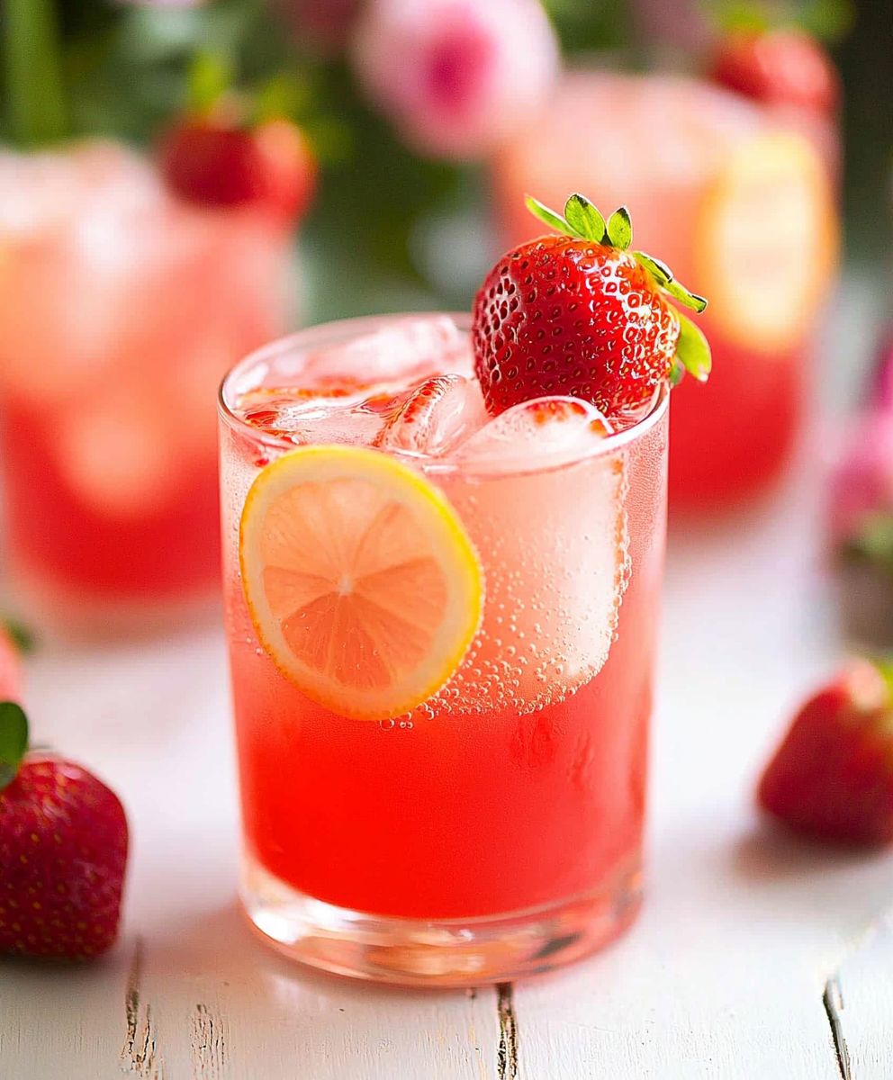 Strawberry Rose Lemonade
