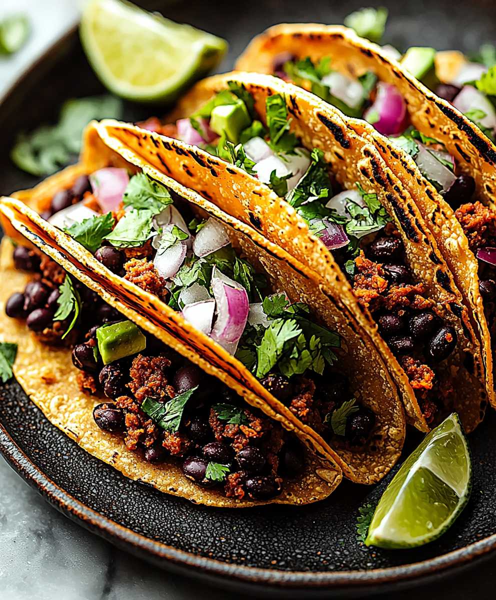 Black bean tacos