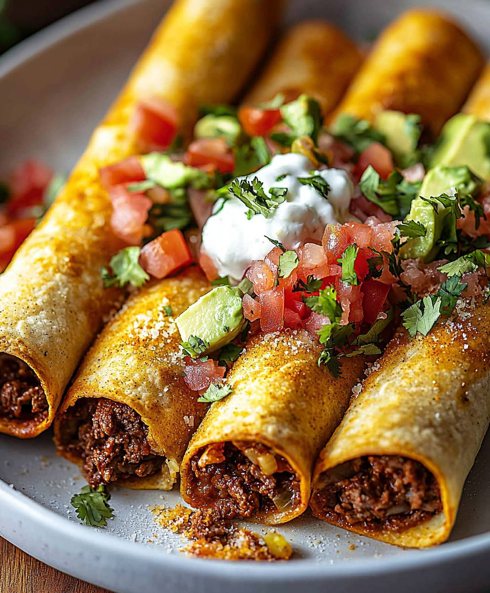 Baked Beef Taquitos