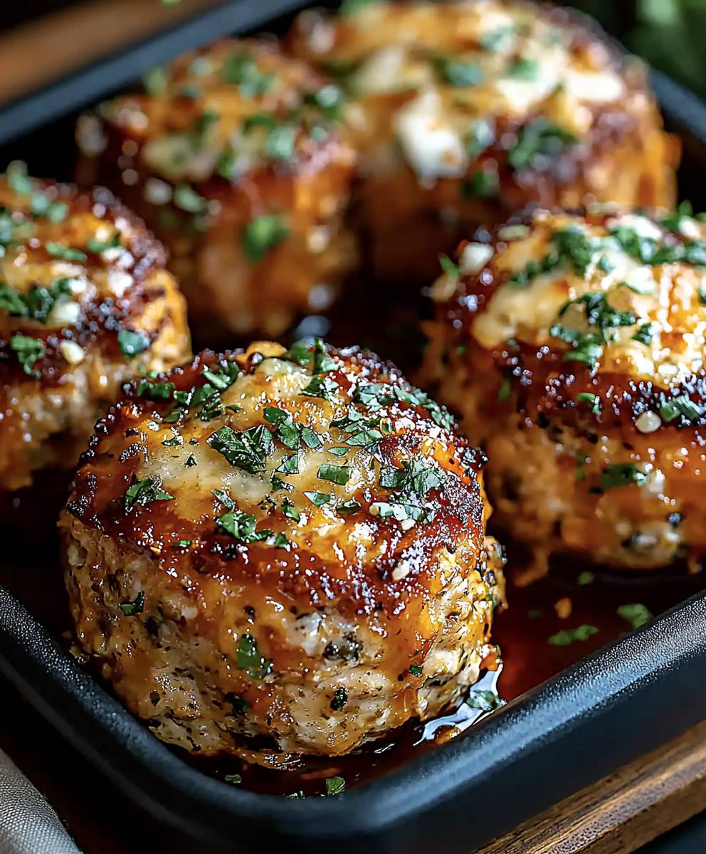 Garlic Parmesan Chicken Meatloaf