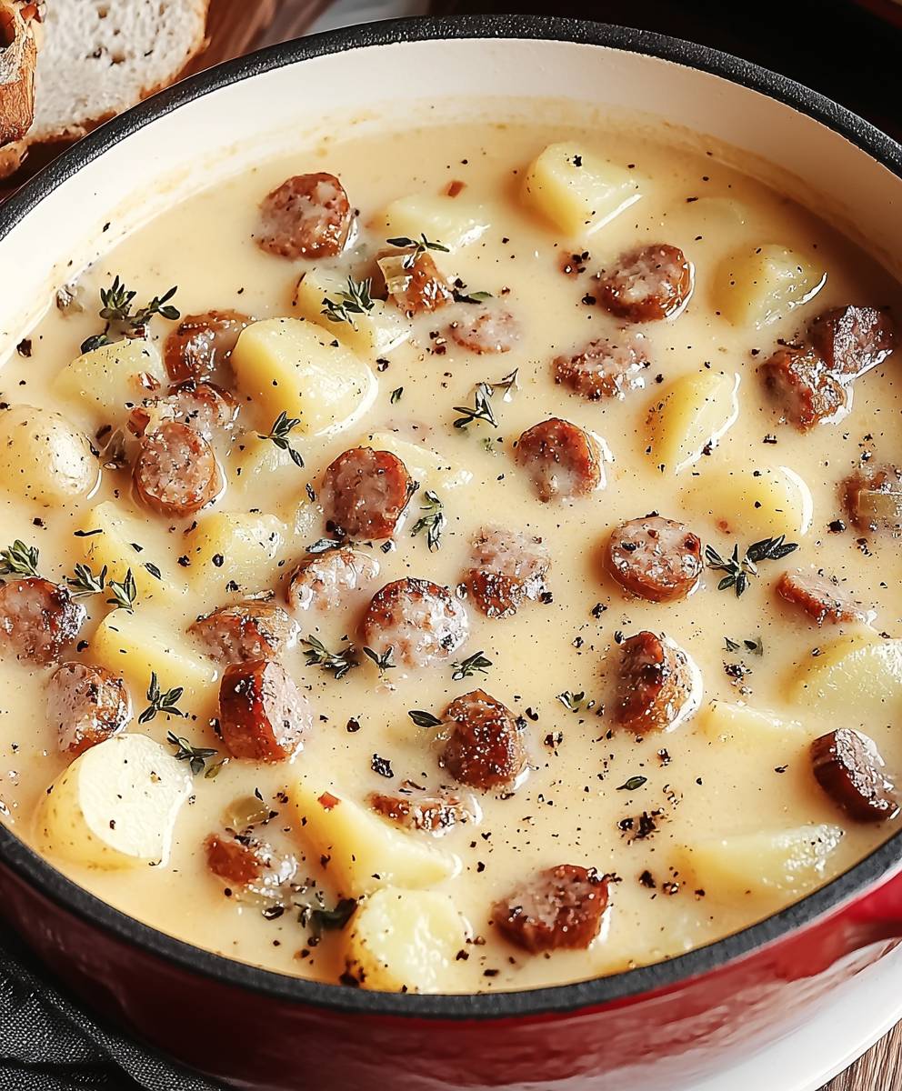 Cheesy Sausage Potato Soup