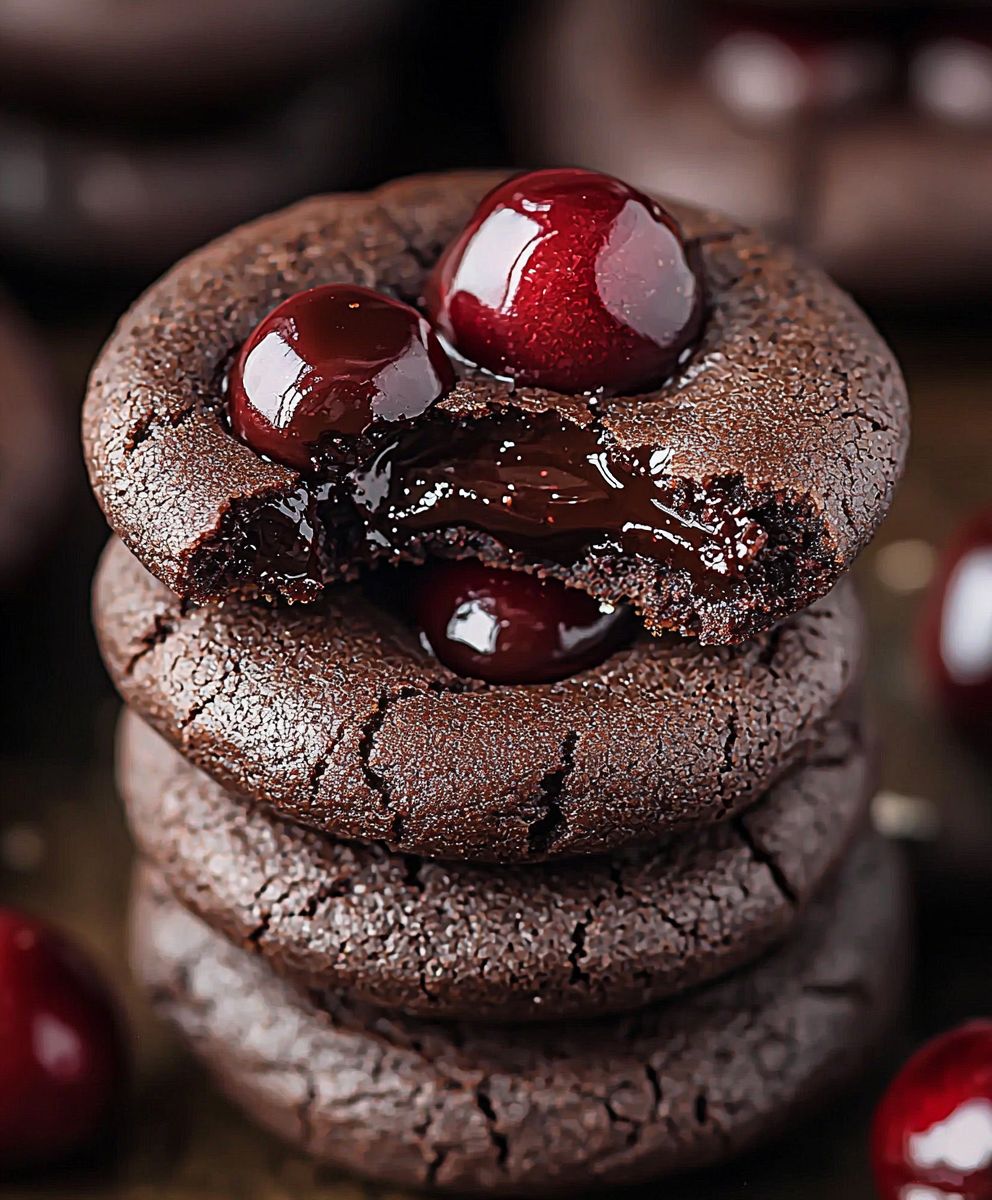 Chocolate Cherry Cookies