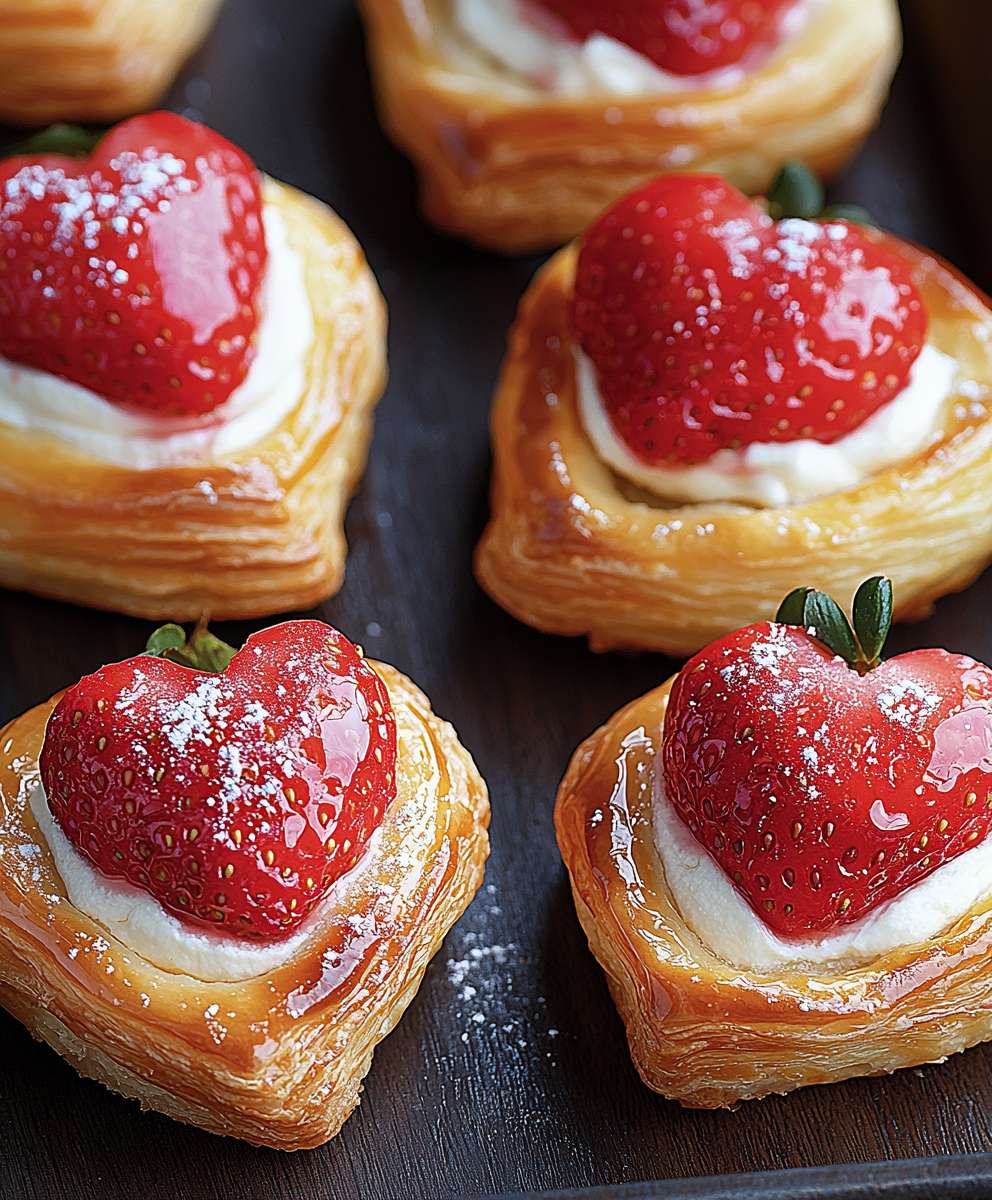 Strawberry cream cheese pastries