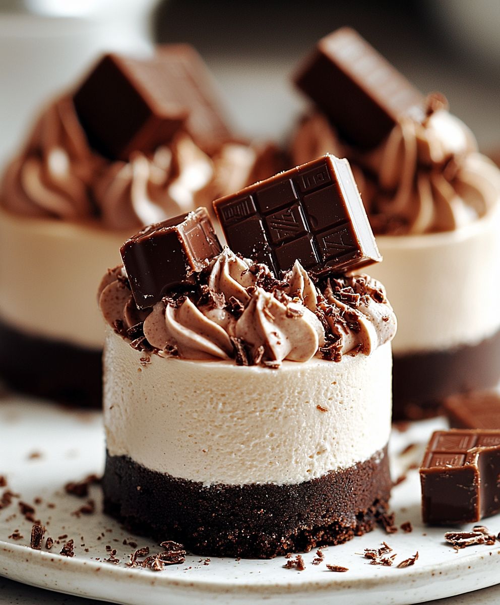Kit Kat Cheesecakes