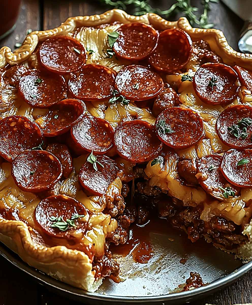 Deep dish pizza
