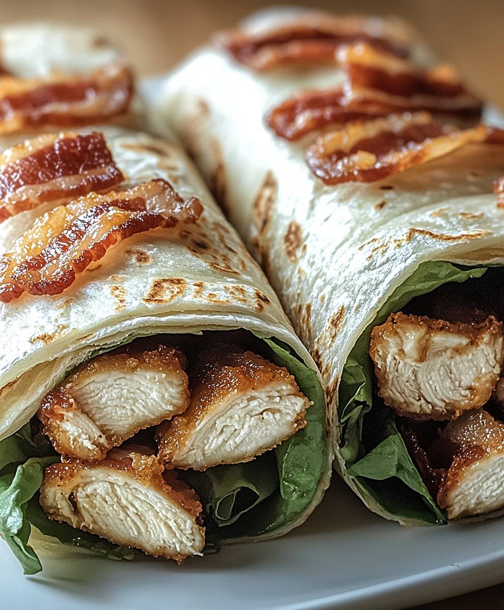 Bacon Ranch Chicken Wraps