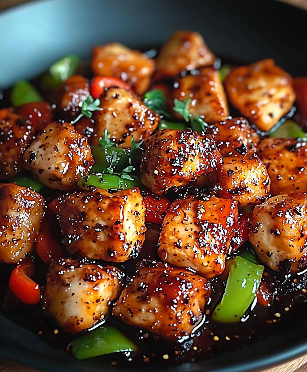 Black Pepper Chicken Dish