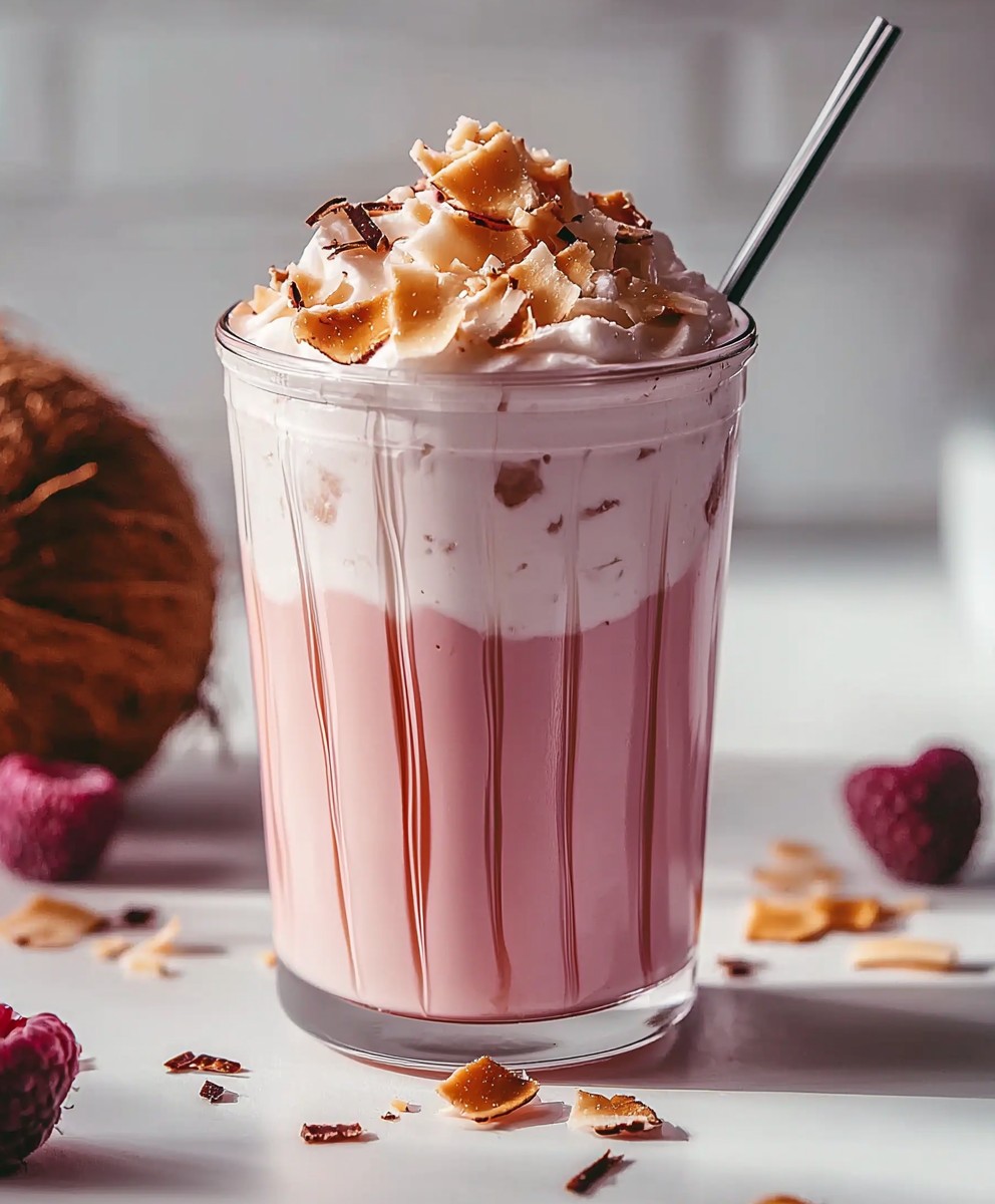 Pink Coconut Iced Latte