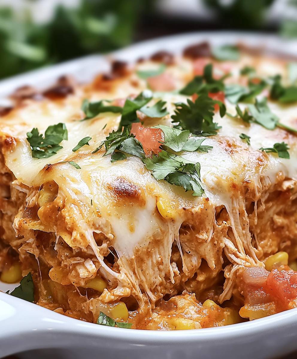 Chicken Taco Casserole Dish