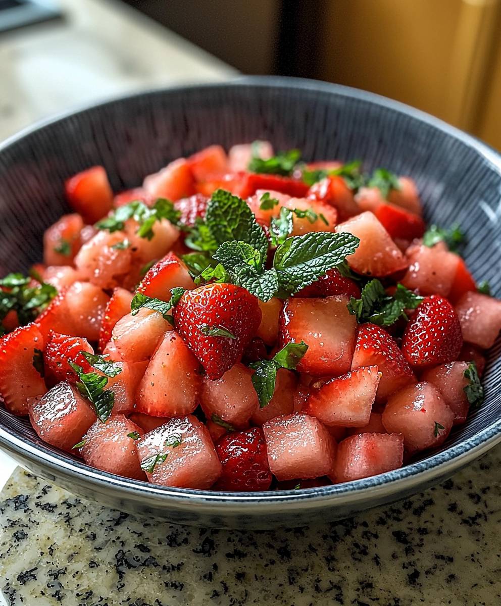 Strawberry Watermelon Salad