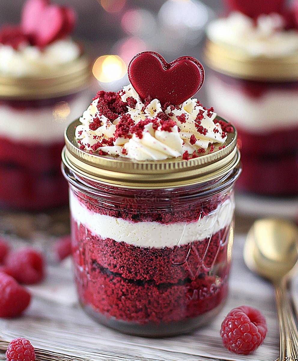 Red Velvet Cake Jar