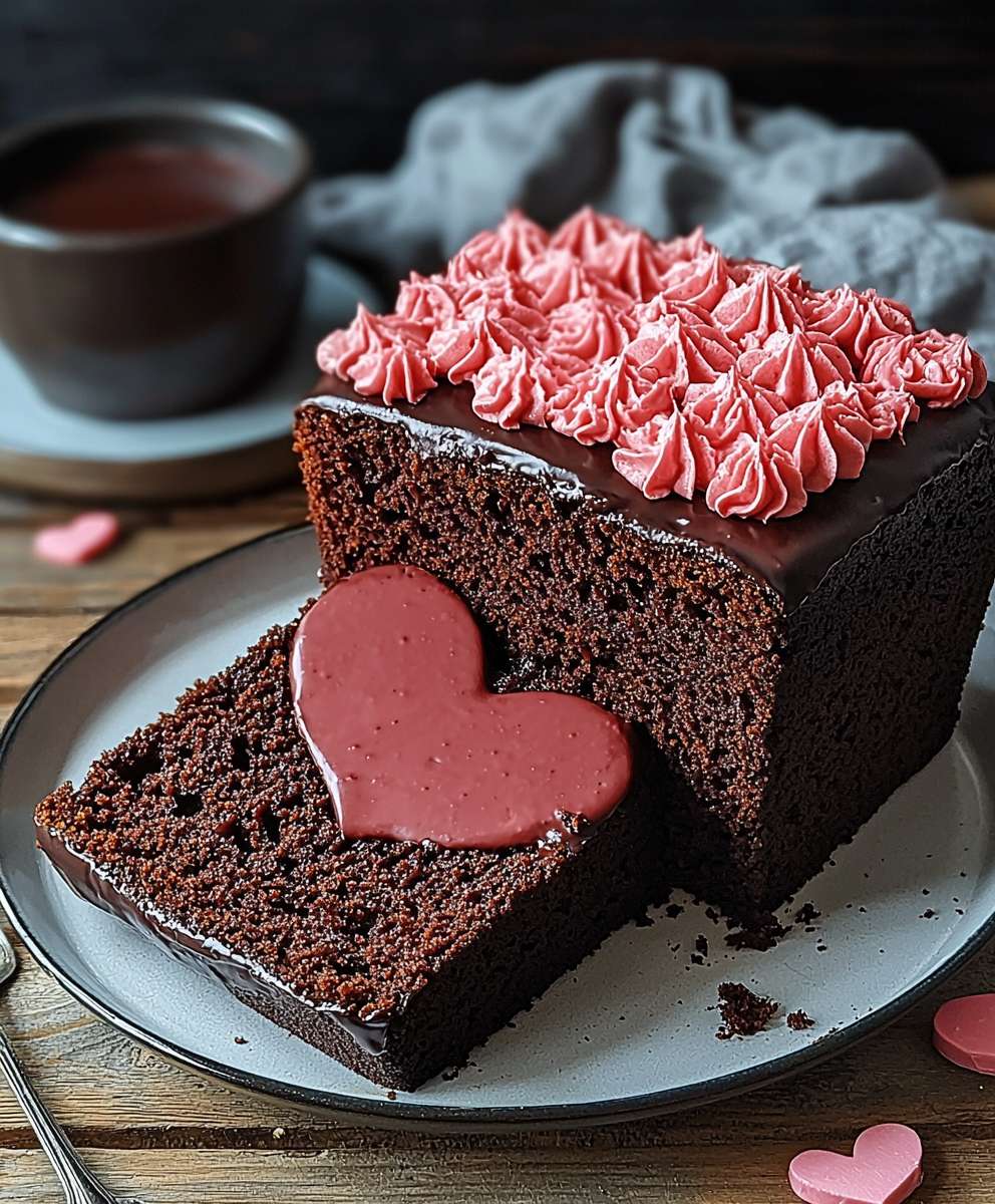 Hidden Heart Chocolate Loaf