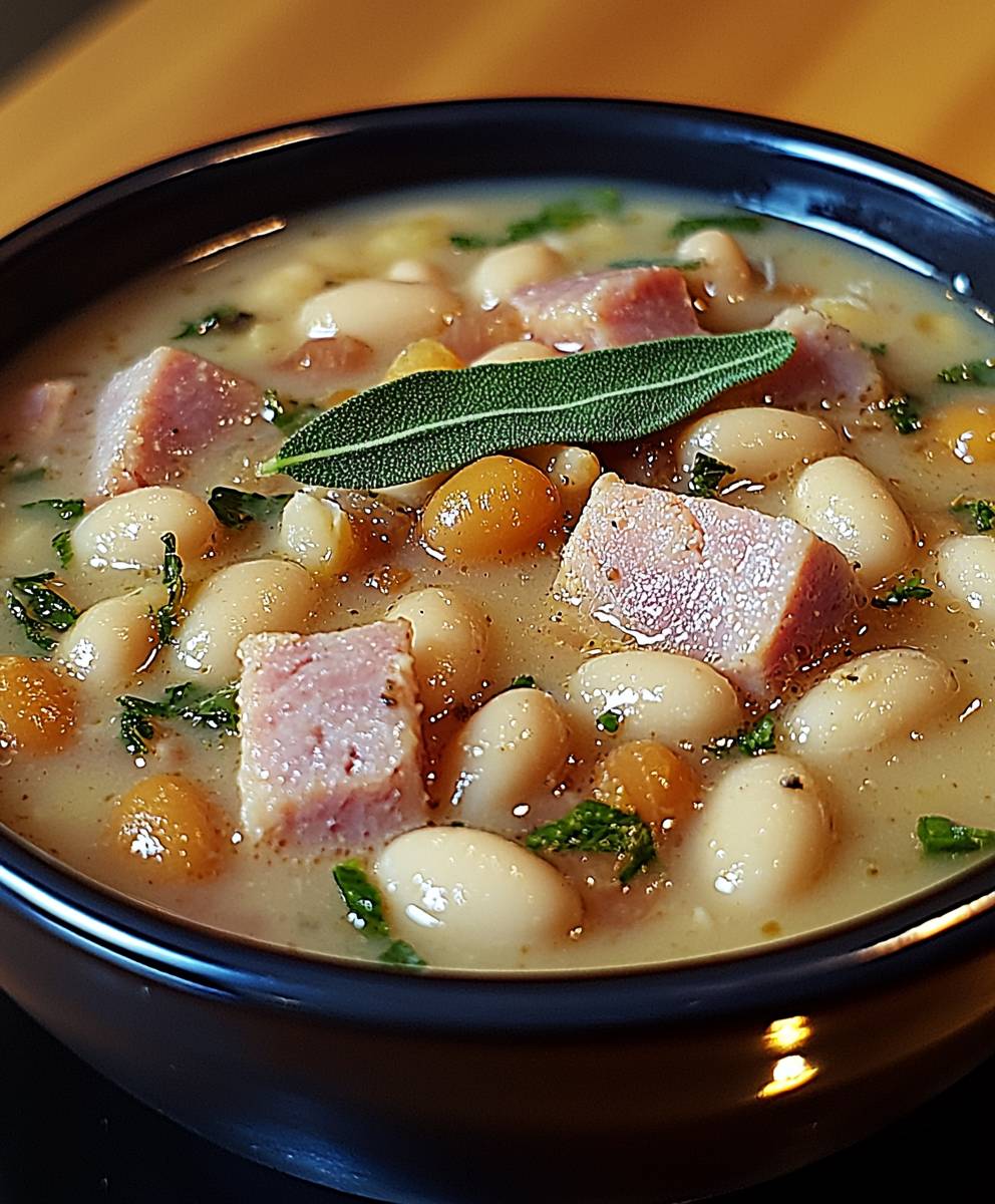 Ham white bean soup