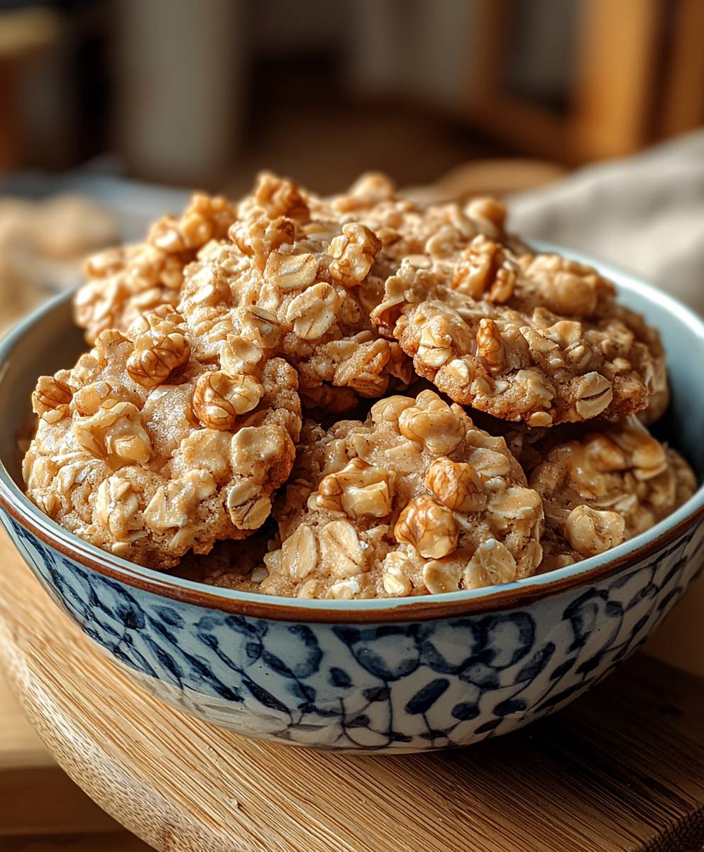 Oatmeal walnut cookies