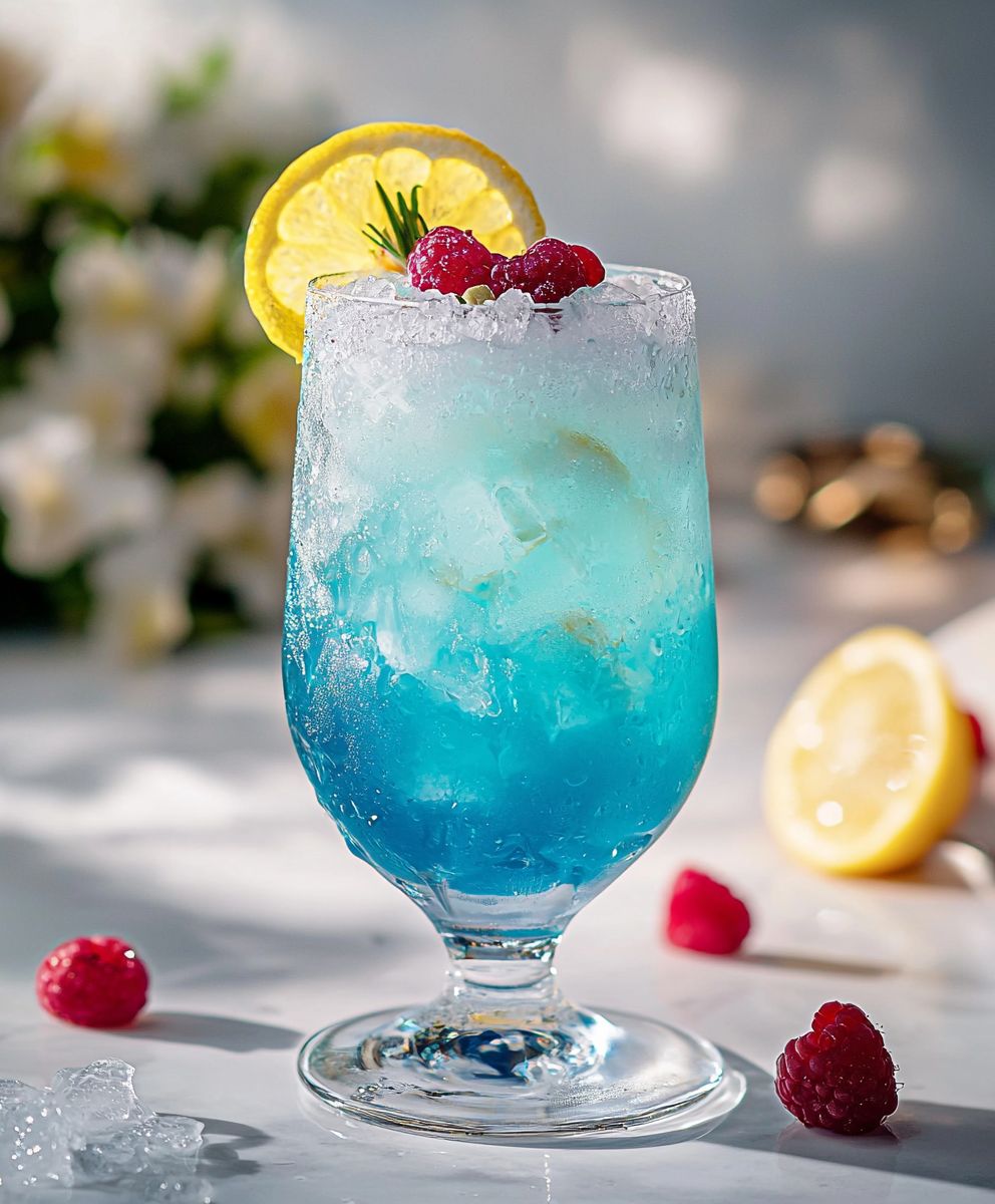 Blue Lagoon Mocktail