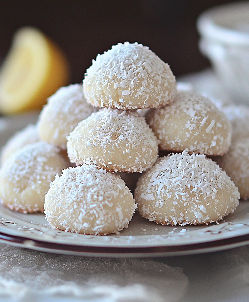 Coconut Mexican Wedding Cookies