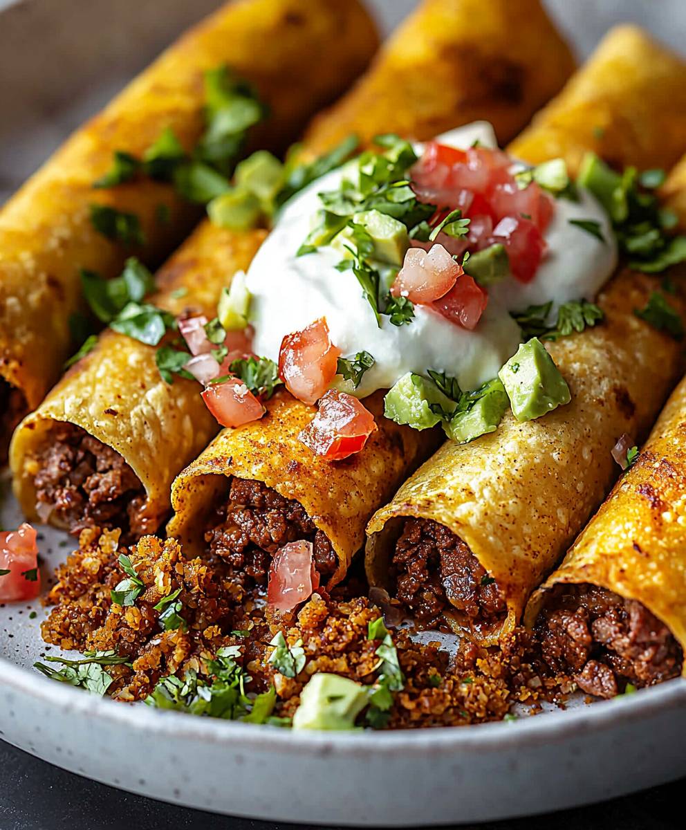 Baked Beef Taquitos