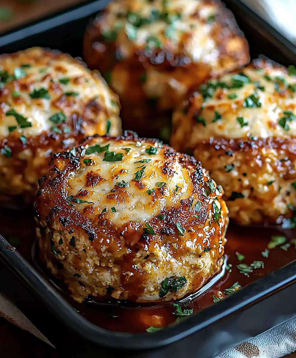 Garlic Parmesan Chicken Meatloaf