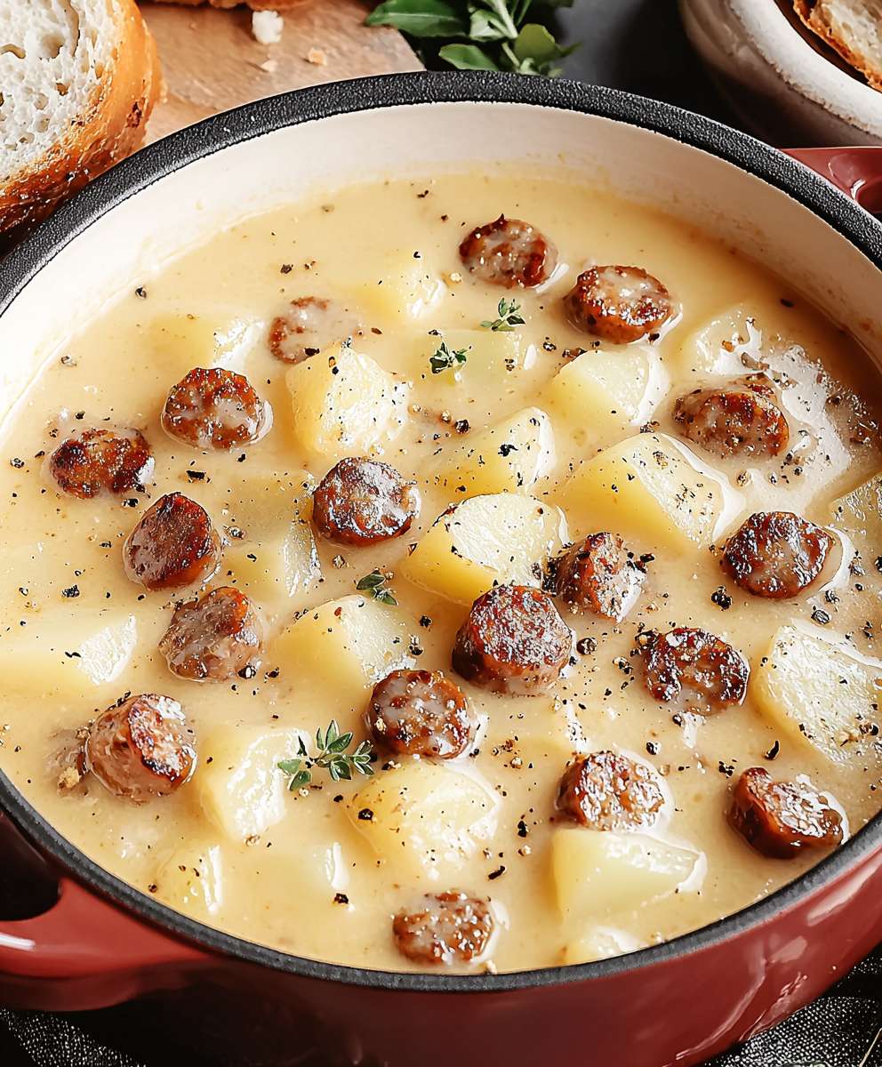 Cheesy Sausage Potato Soup