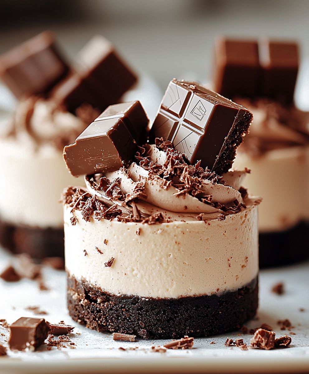 Kit Kat Cheesecakes