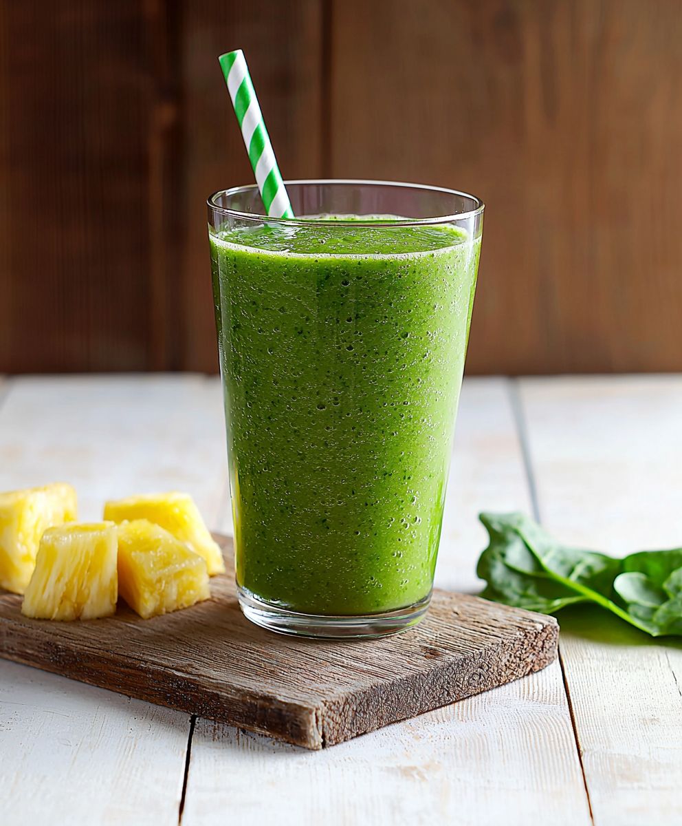 Spinach pineapple smoothie