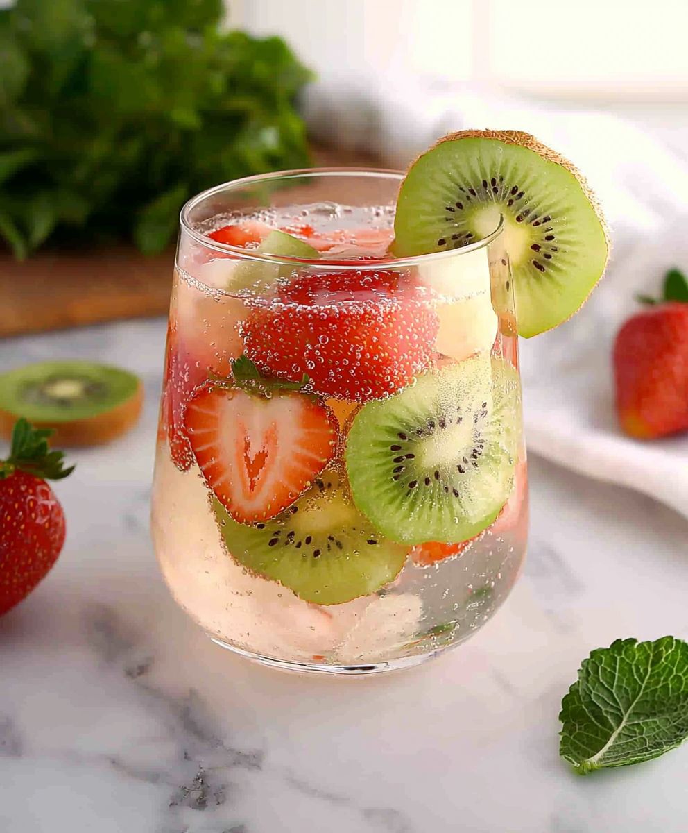 Strawberry kiwi water