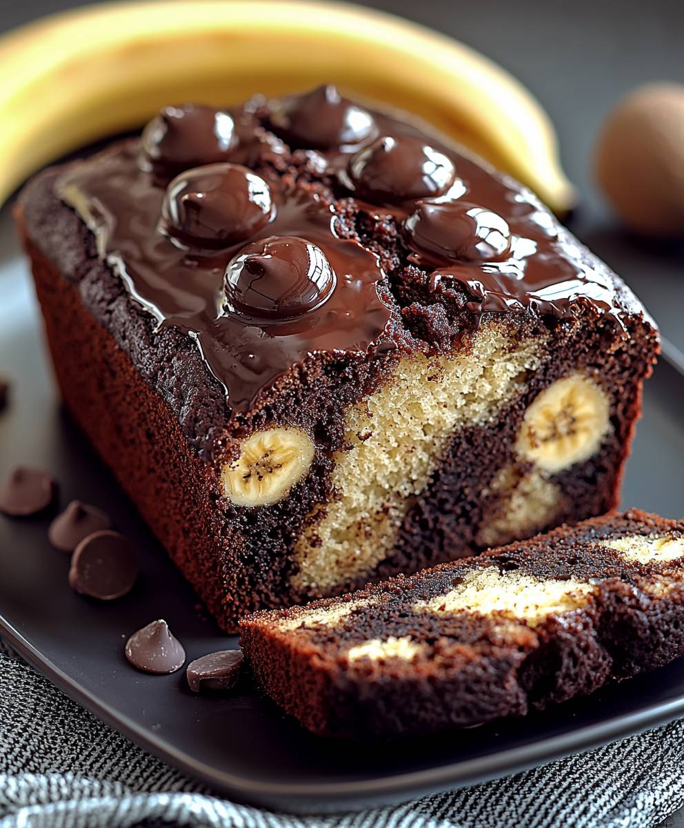 Chocolate Marble Banana Bread