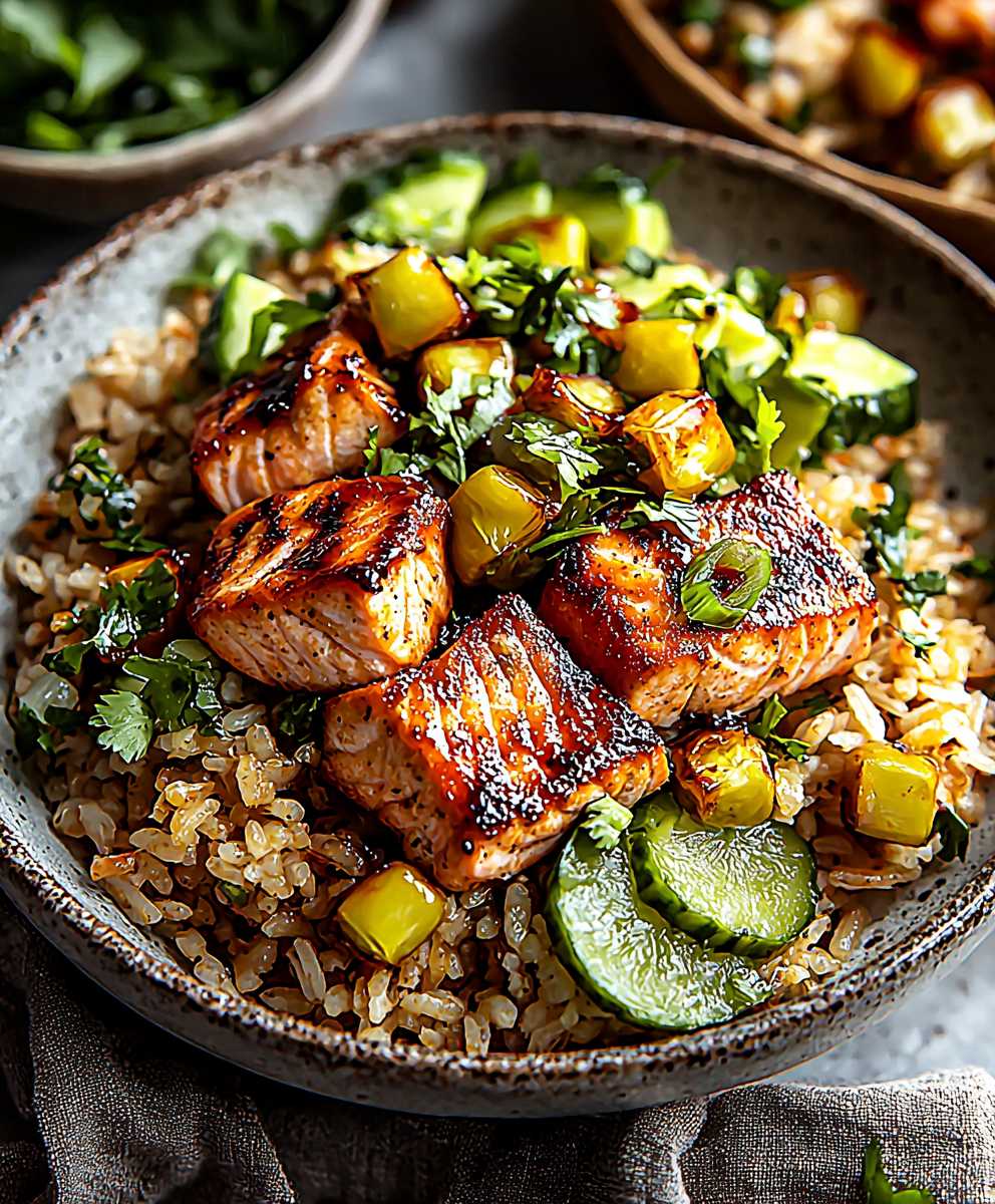 Chipotle Honey Salmon Salad