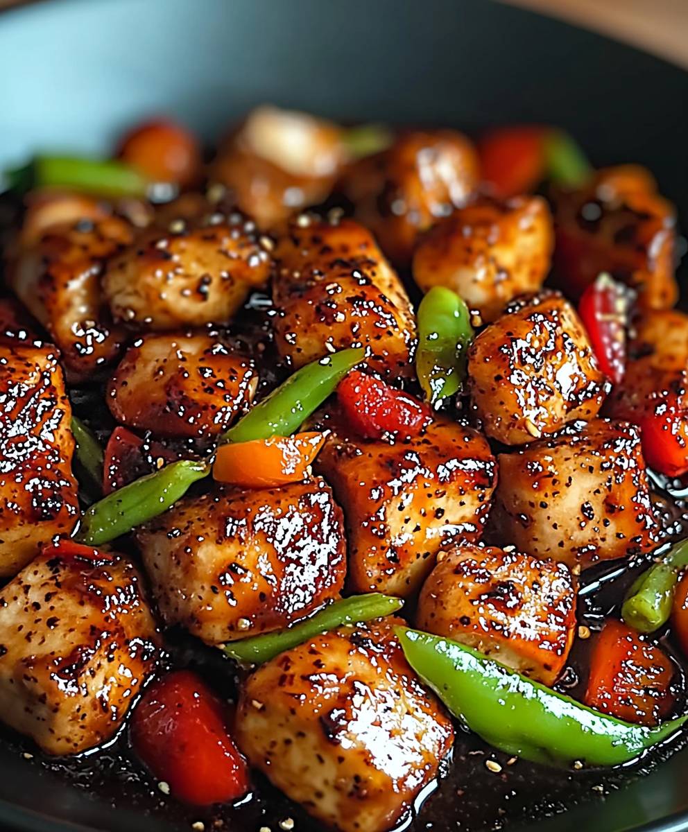 Black Pepper Chicken Dish