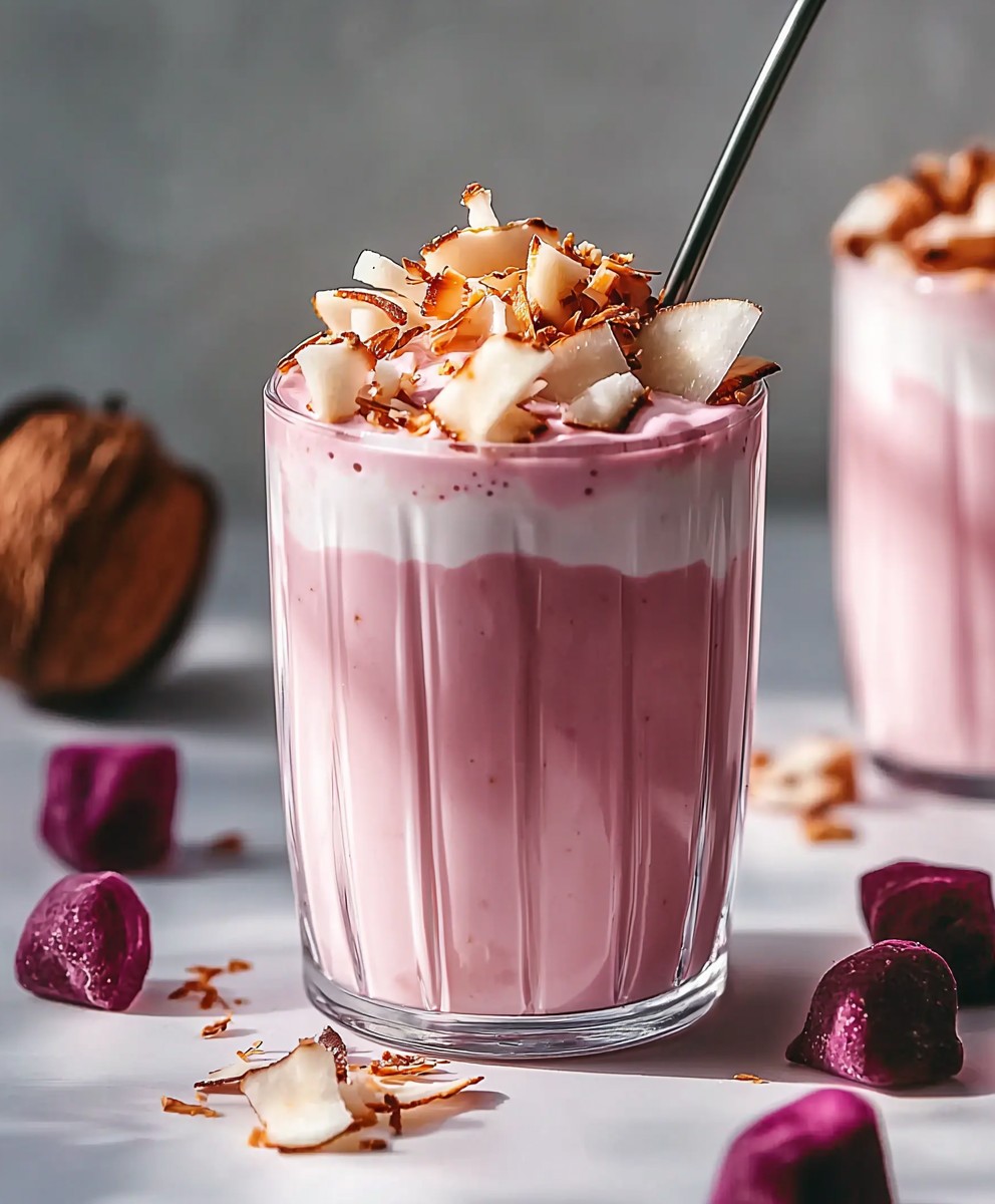 Pink Coconut Iced Latte