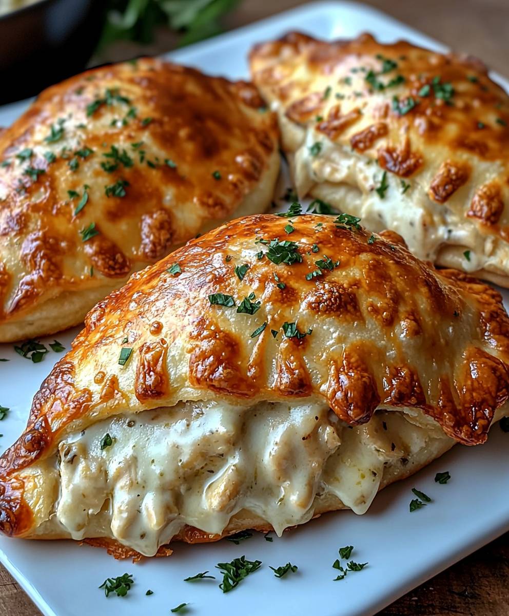 Crispy Cheesy Chicken Calzones