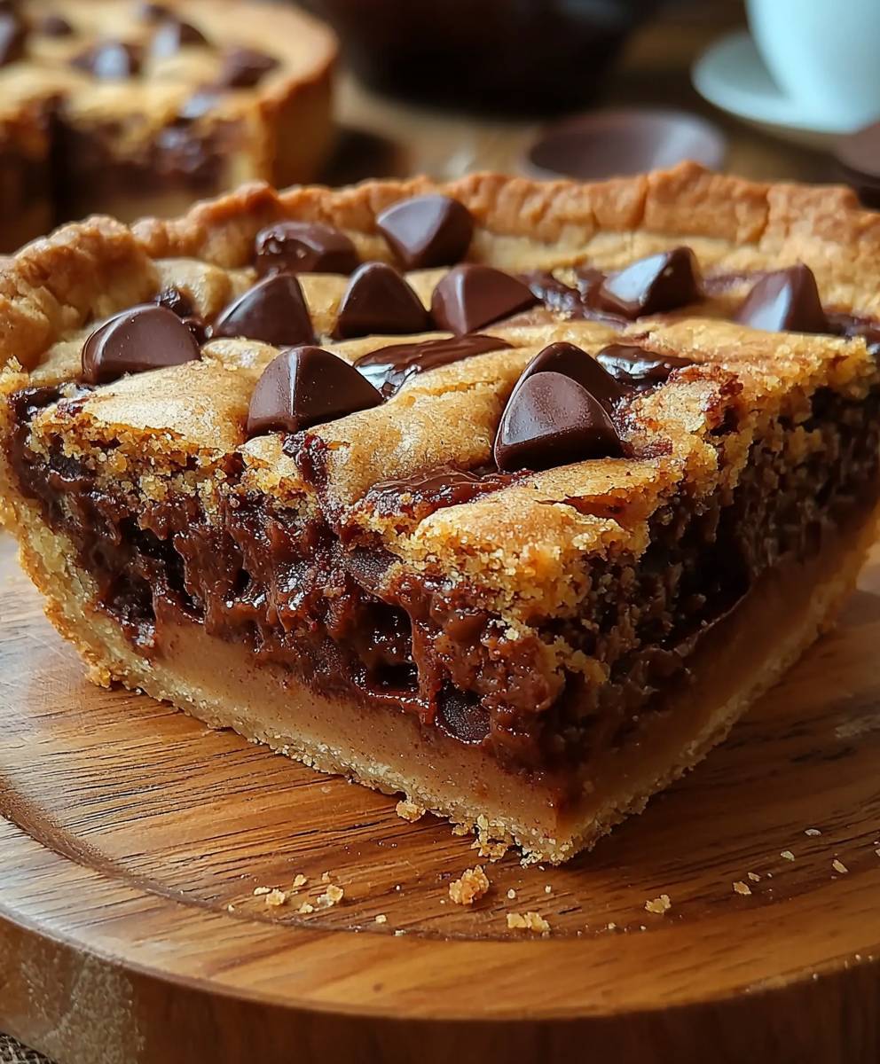 Nutella Stuffed Cookie Pie