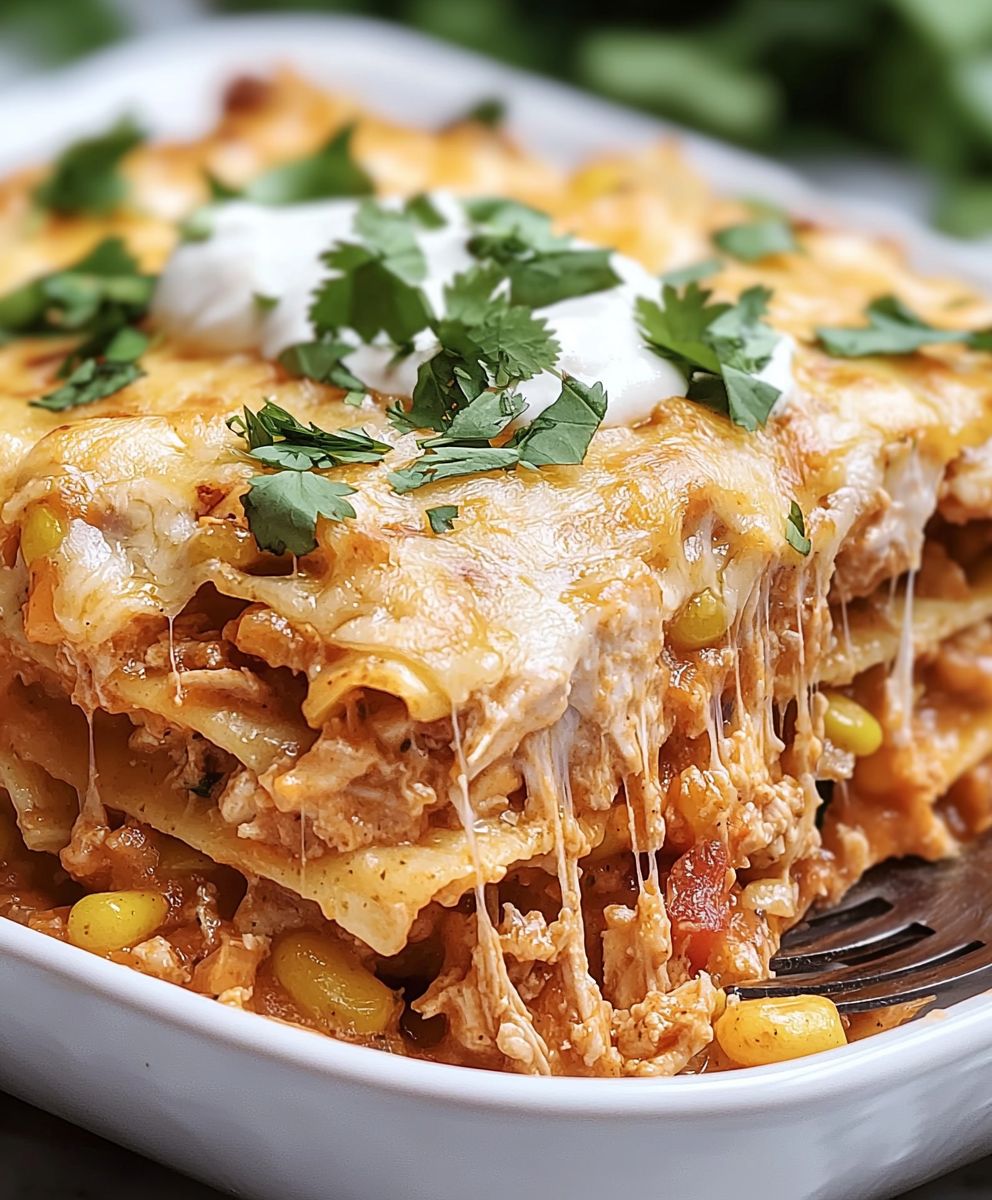 Chicken Taco Casserole Dish