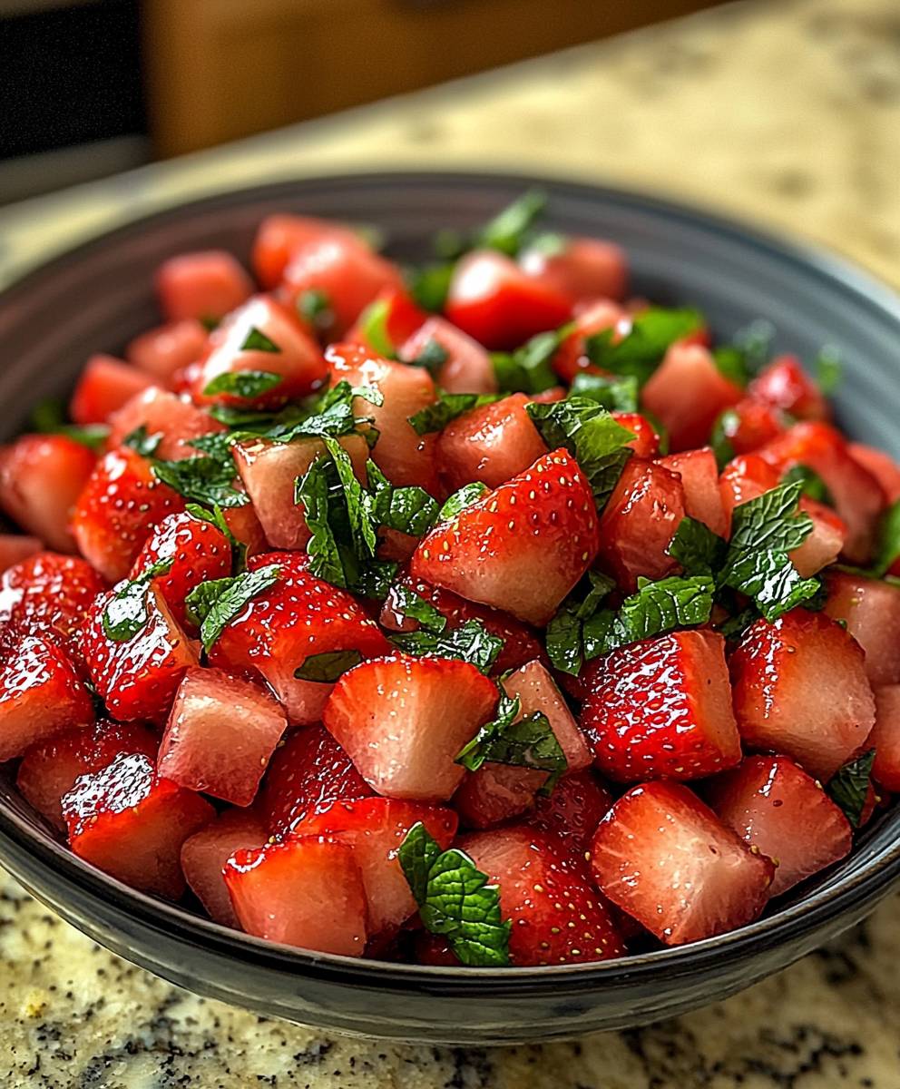 Strawberry Watermelon Salad