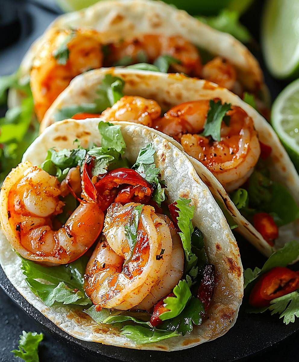 Chili Lime Shrimp Wraps