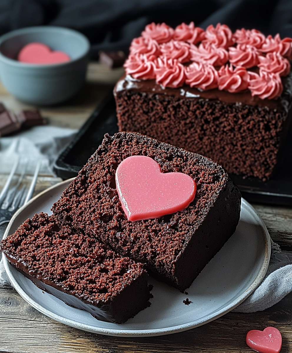 Hidden Heart Chocolate Loaf