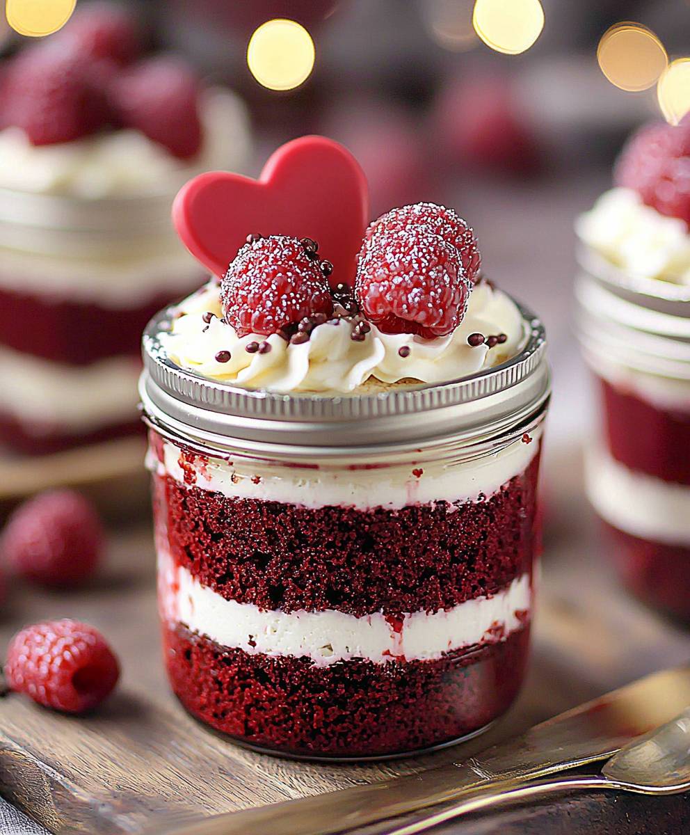Red Velvet Cake Jar