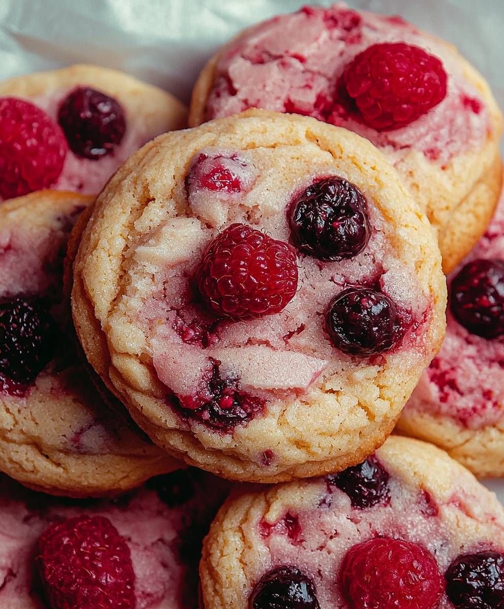 Raspberry cookies