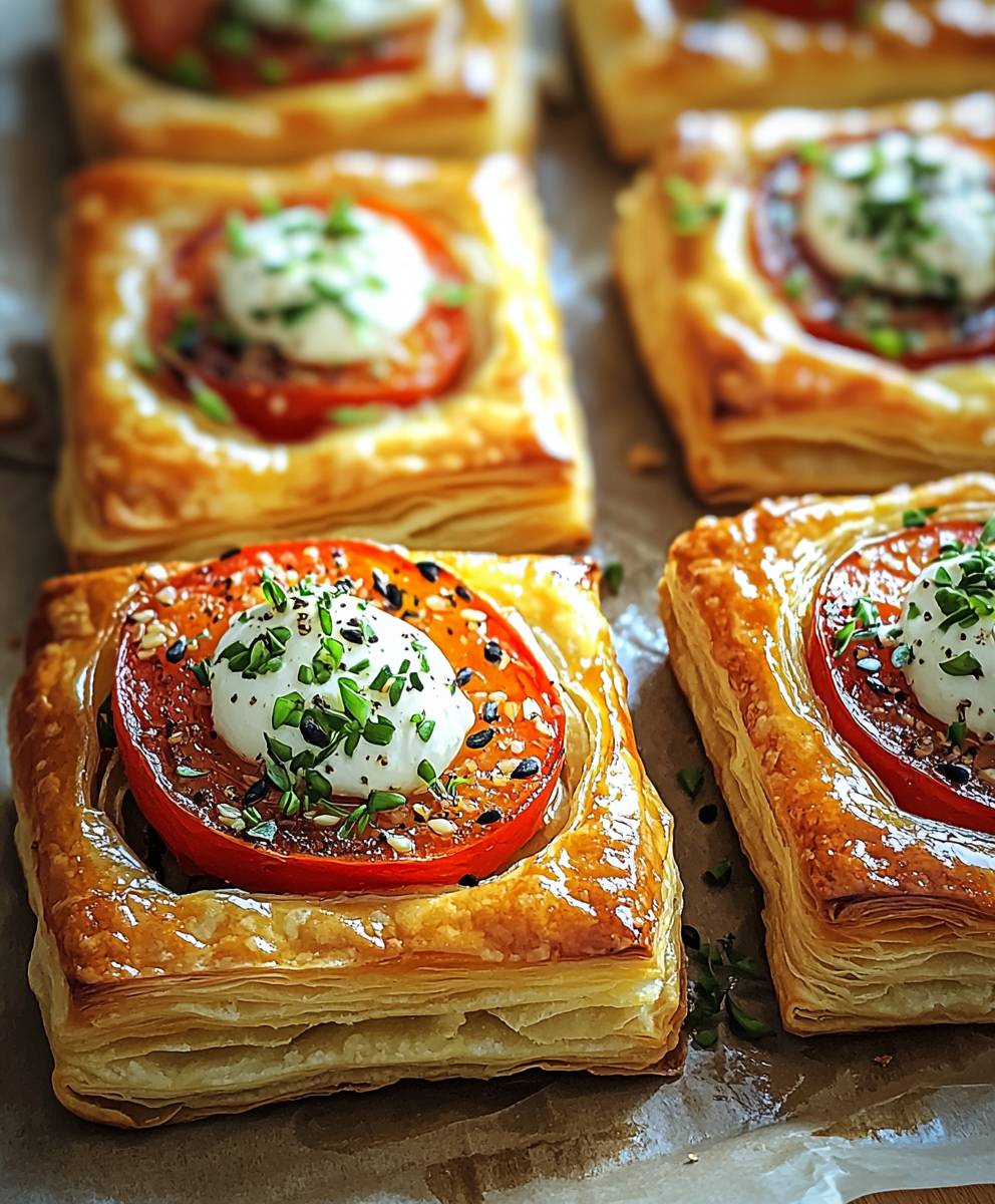Vegetarian puff pastry
